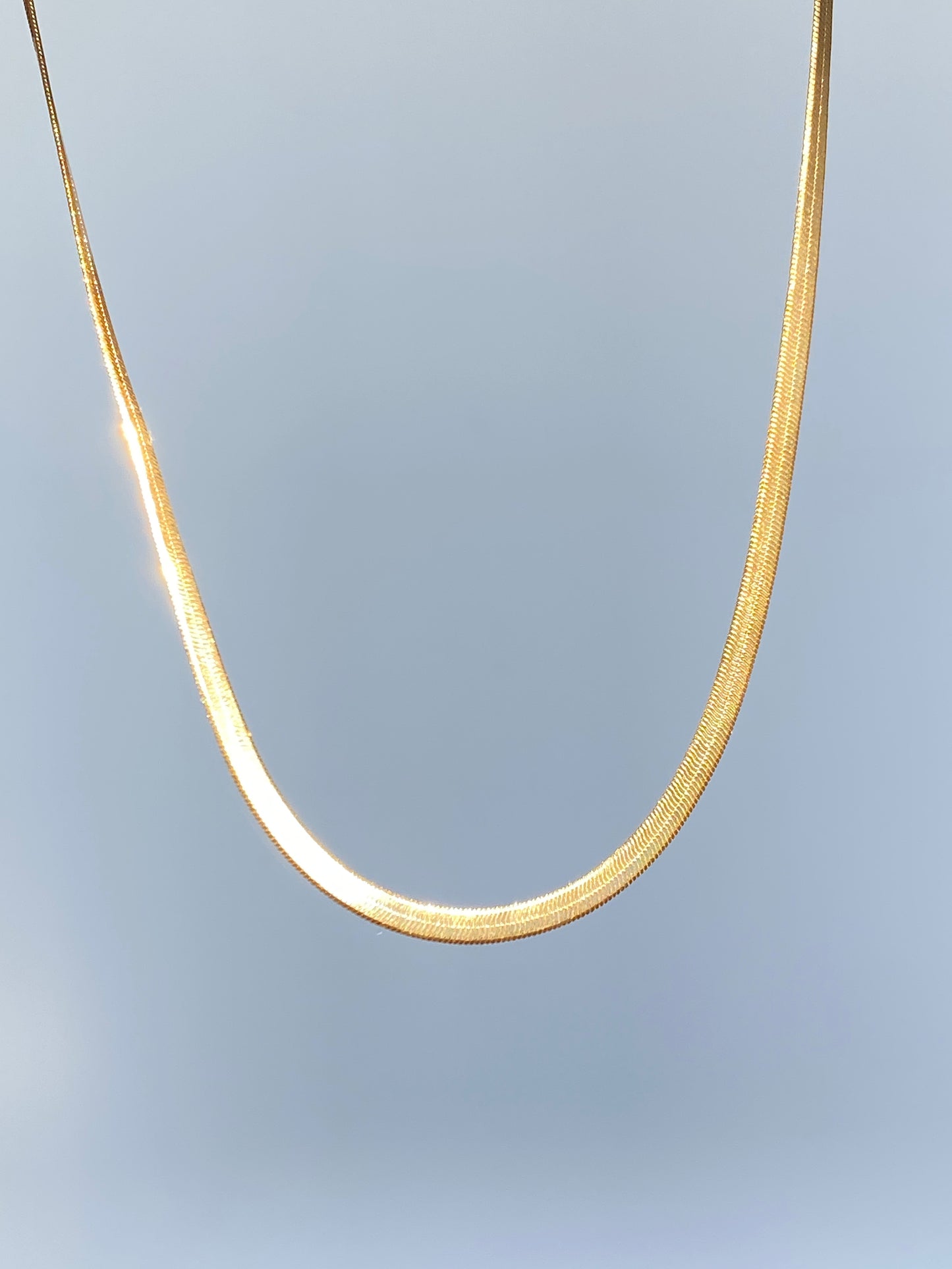 Herringbone Fluid Chain Necklace