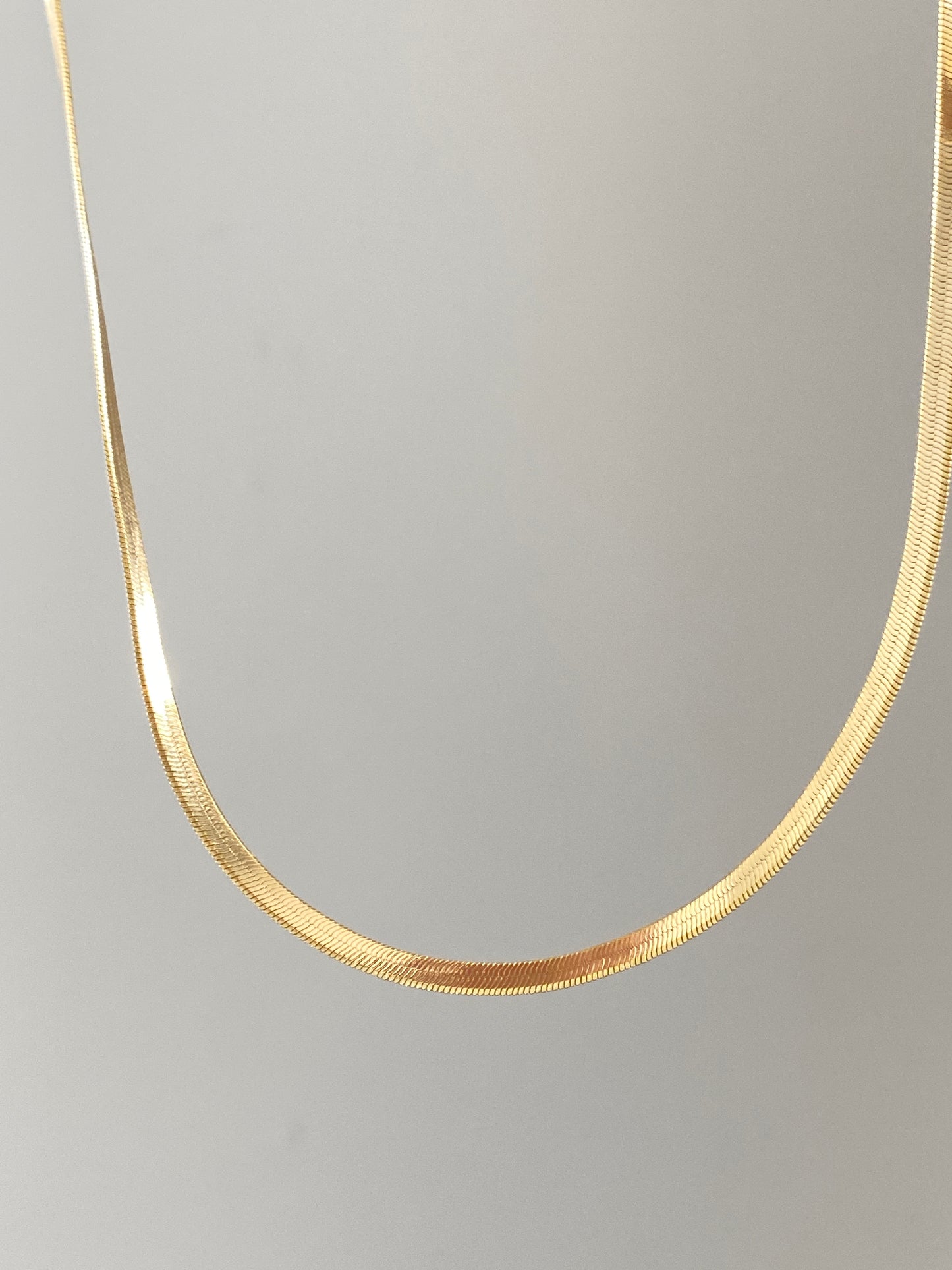 Herringbone Fluid Chain Necklace