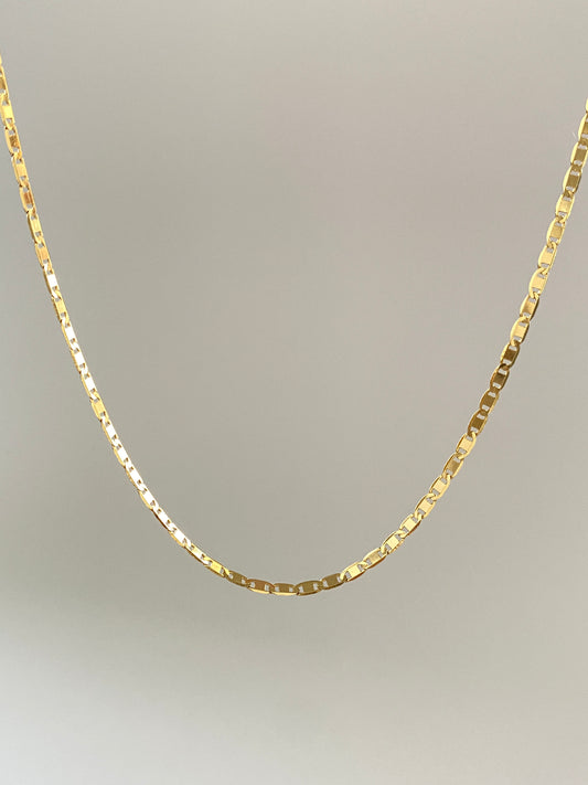 14k gold Twist Fluid Chain Necklace