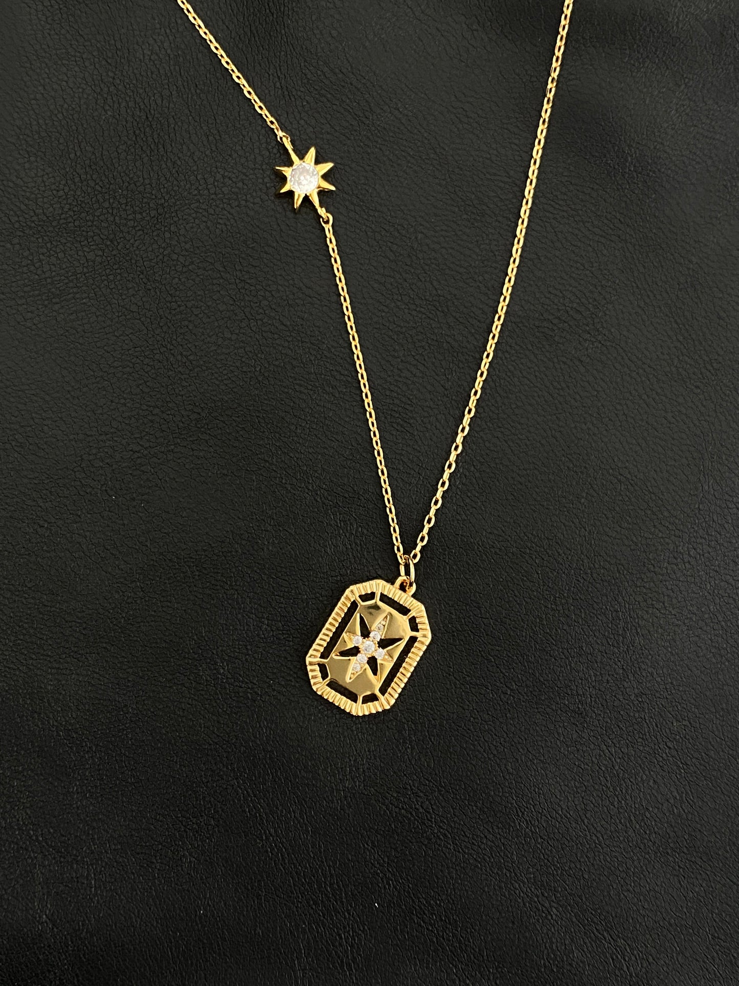 Celestial North Star 18k Gold Necklace