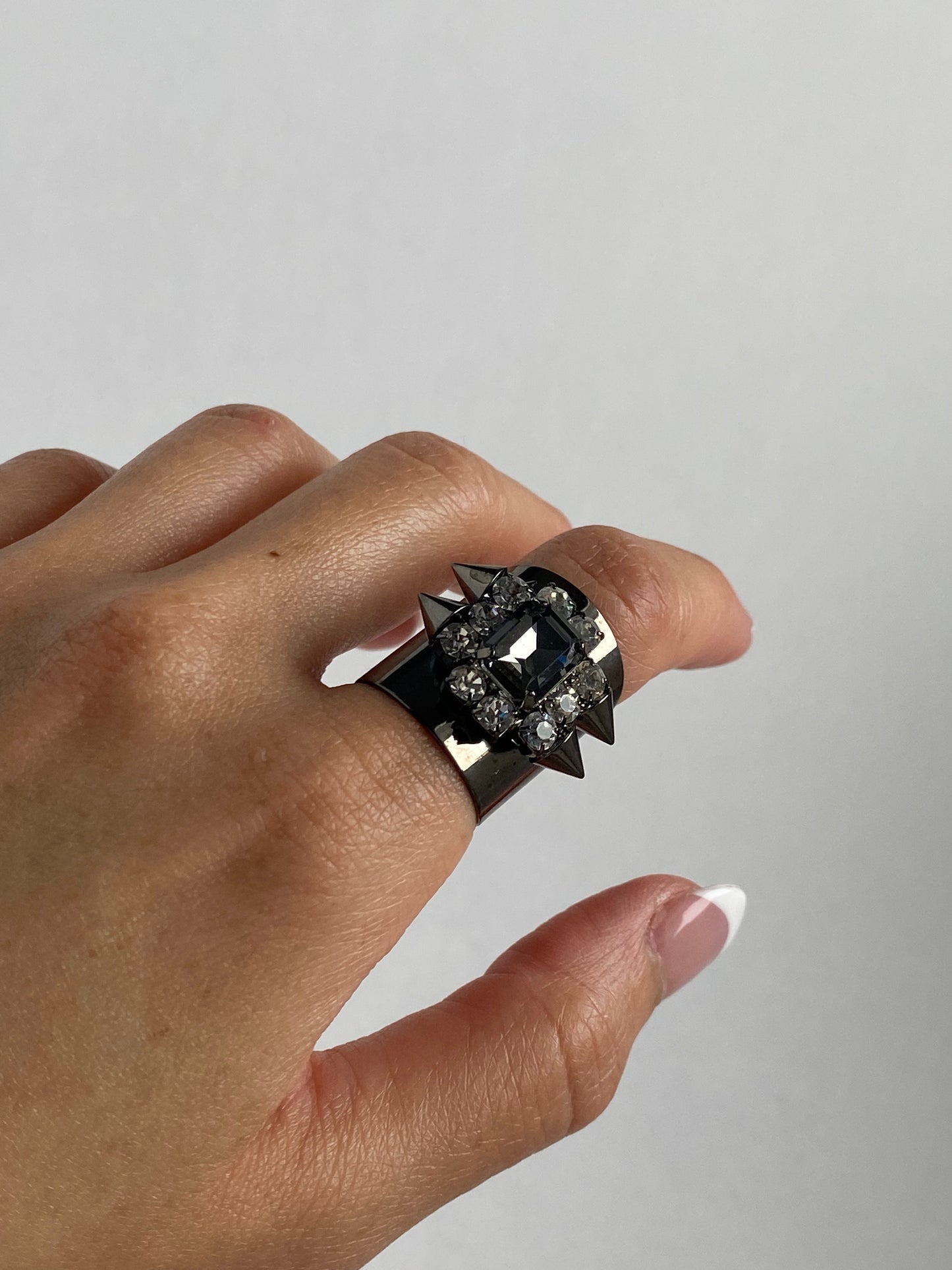 Sparkle Spike Adjustable Ring