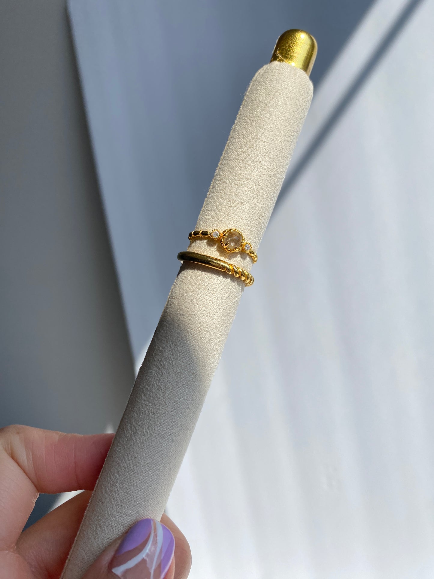 Twisted Band Adjustable 18k Ring