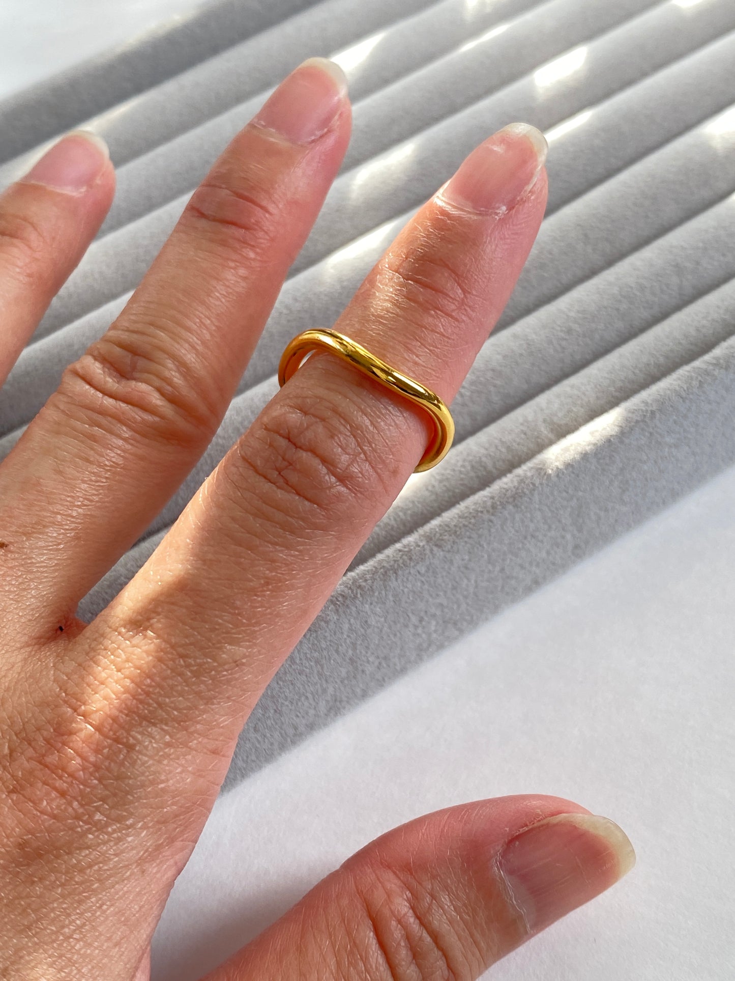 Wavy Open Ring